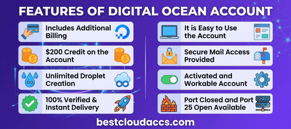 Digital Ocean Account for Sale 